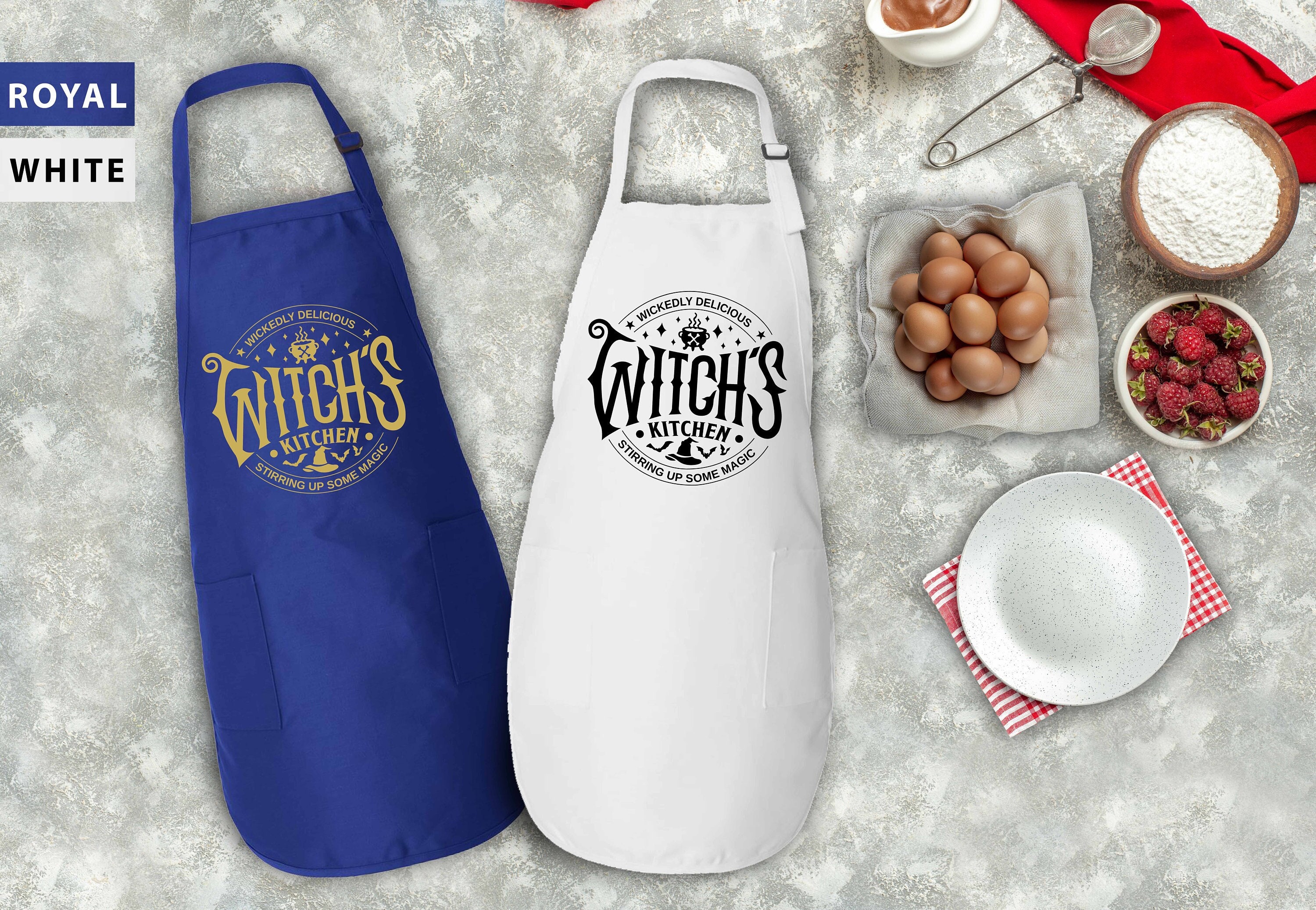 Witch's Kitchen Apron,Halloween Witchy Apron, Witches In The Kitchen Apron,Halloween Gift For Cooker,Halloween Chef Apron, Witchy Vibes Gift