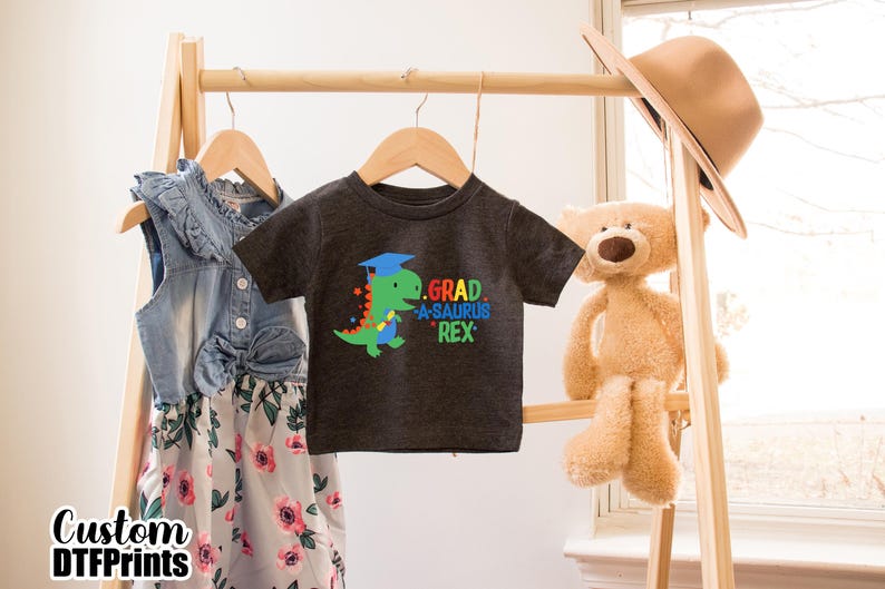 Kids Grad Saurus T-shirt, Kid's Graduation Shirt, Dinosaur Graduate Tee ...