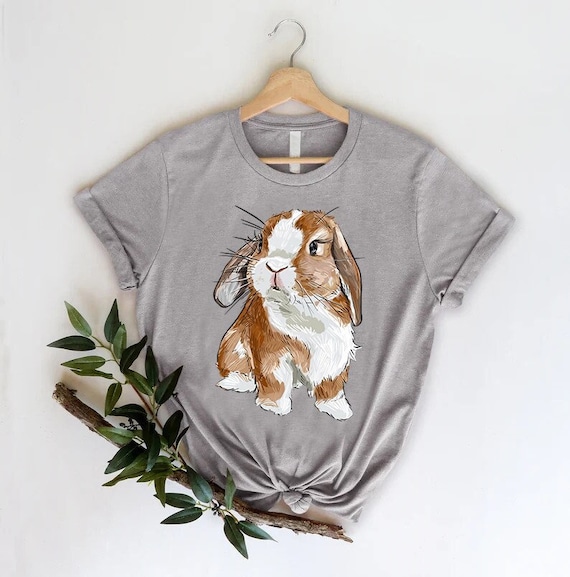 Cute Bunny Shirt, Easter Bunny Gifts, Gift For Bunny Lover, Pet Rabbit Tshirt,Animal Lover Shirt,Bunny Mom Gift,Farm Animal Shirt,Farmer Tee