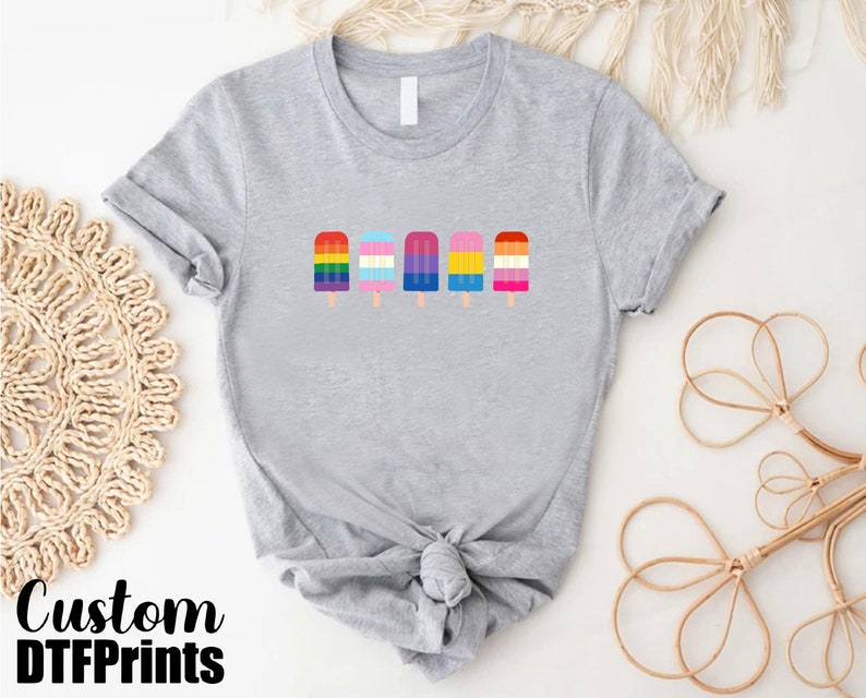 a t - shirt with the word ice cream on it