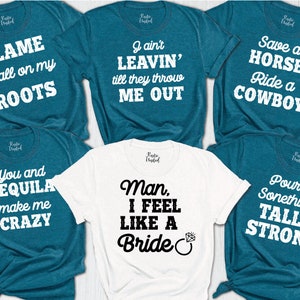 Bachelorette Party Shirts, Country Music Themed Bachelorette Gift, Girls Wedding Party Shirts, Bridal Party Shirt, Country Girl Bachelorette