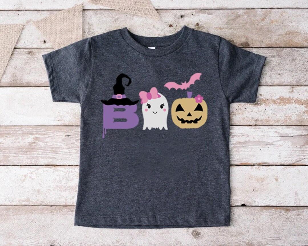 Boo Shirt, Halloween Kids Shirt, Girls Halloween Shirt, Toddler ...
