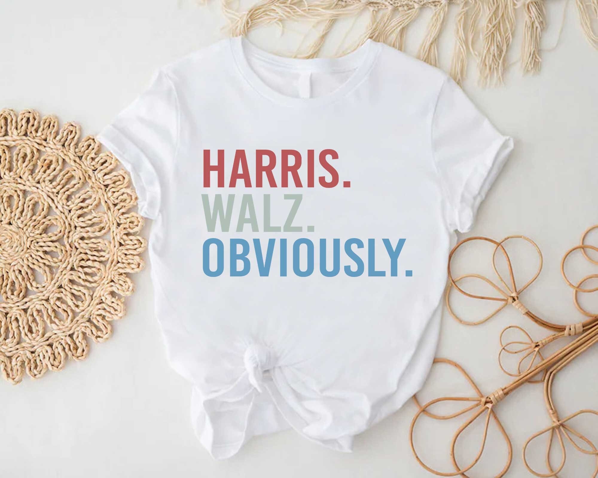 Democrat Campaign T-Shirt, Harris Walz Obviously Shirt, Harris Walz 2024 Shirt, Kamala Rally Shirt, Vote Blue Shirt, Democrat Gift Shirt