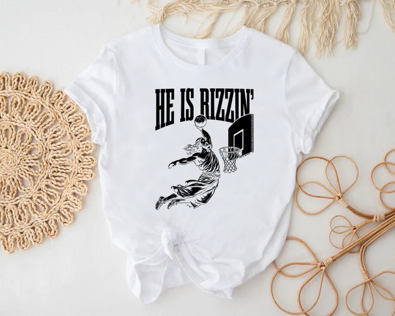 a t - shirt with a basketball player on it