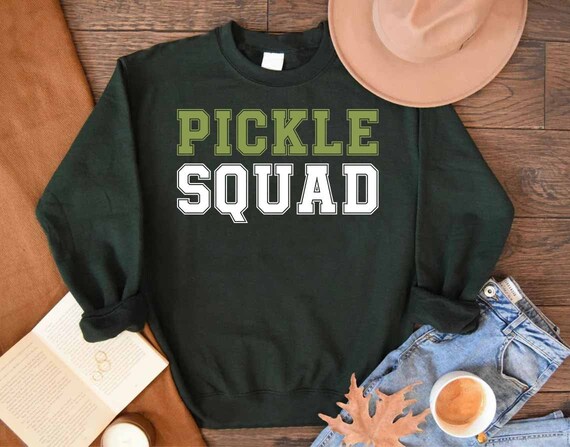 Pickle Squad Sweatshirt, Canned Pickles Sweatshirt, Pickle Team Sweatshirt, Canning Season Sweatshirt,Retro Vegan Sweatshirt,Pickle Clothing