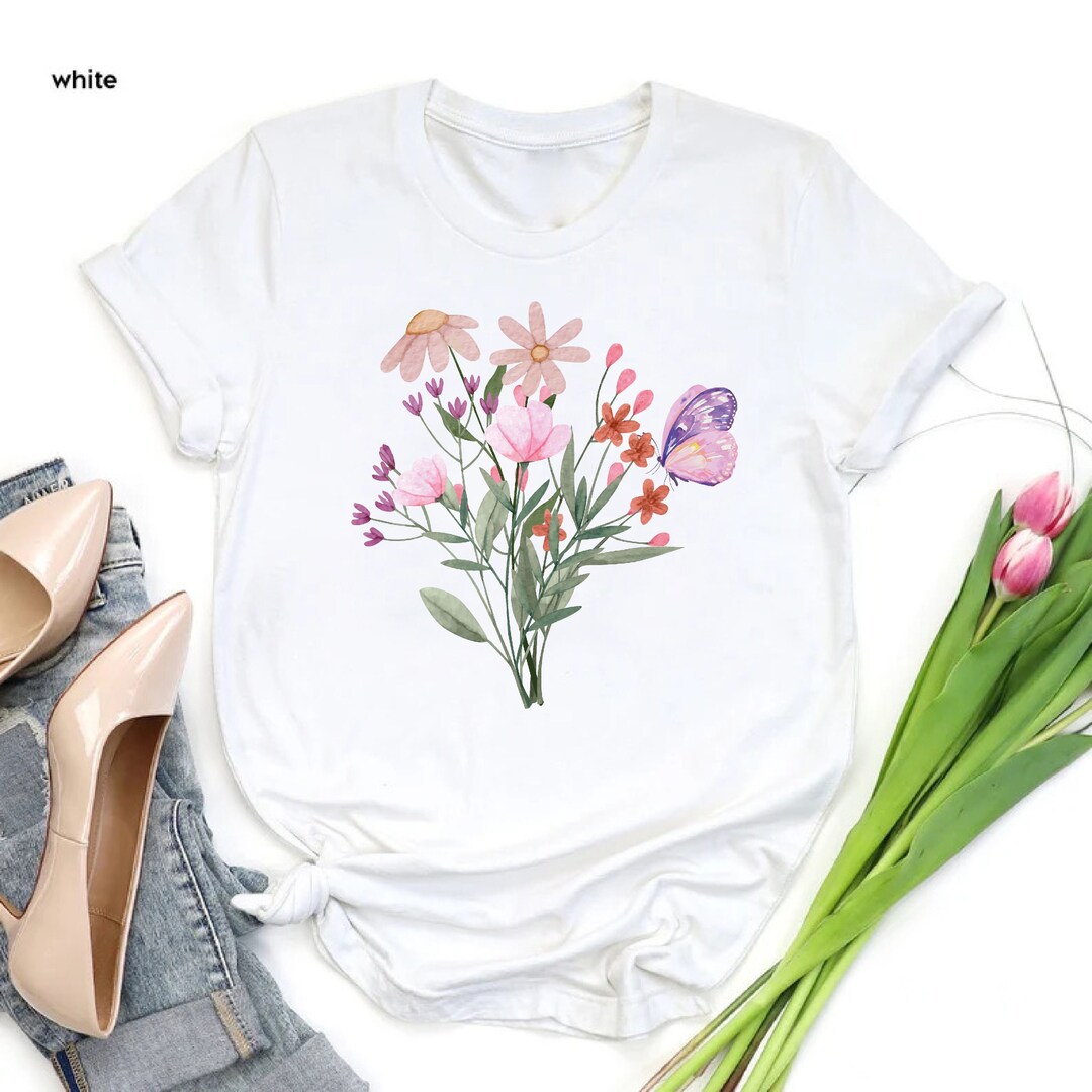 Seraphina | Women's Cute Aesthetic Flowers Art Print Shirt main image 0