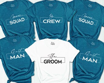 Groom's Wedding Party Squad Shirt, Best Man, I Do Crew, Custom Wedding Party Shirt, Bachelor Party Shirt, Groomsmen Proposal Gift T-shirt