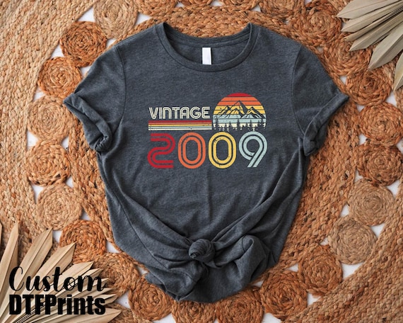 Custom Birthday Shirt,16th Birthday Shirt, Vintage 2009 Shirt Gift For Boys Girls, Hello 16 Tee, Retro Birthday Party Tee, Birthday Teen Tee