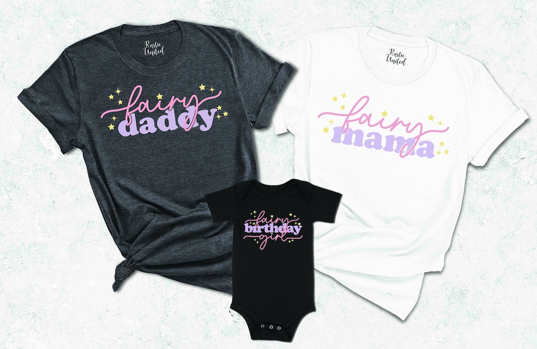 Fairy Birthday Shirt, Fairy Party Outfit, Matching Family Birthday