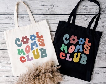 Cool Moms Club Tote Bag,Cute Mama Tote Bag,Mom Tote Bag,Mother’s Day Shopping Bag,Gift For Mom,Reusable Tote Bag,Mothers Day Gift