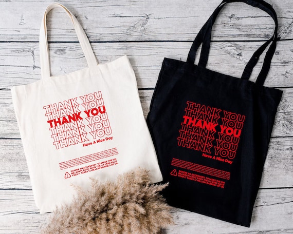 Thank You Tote Bag, Thank You Bag, Thank You Vote Nag, Positive Quotes Tote Bag, Gift For Tote Lover, Inspirational Totes, Motivational Tote