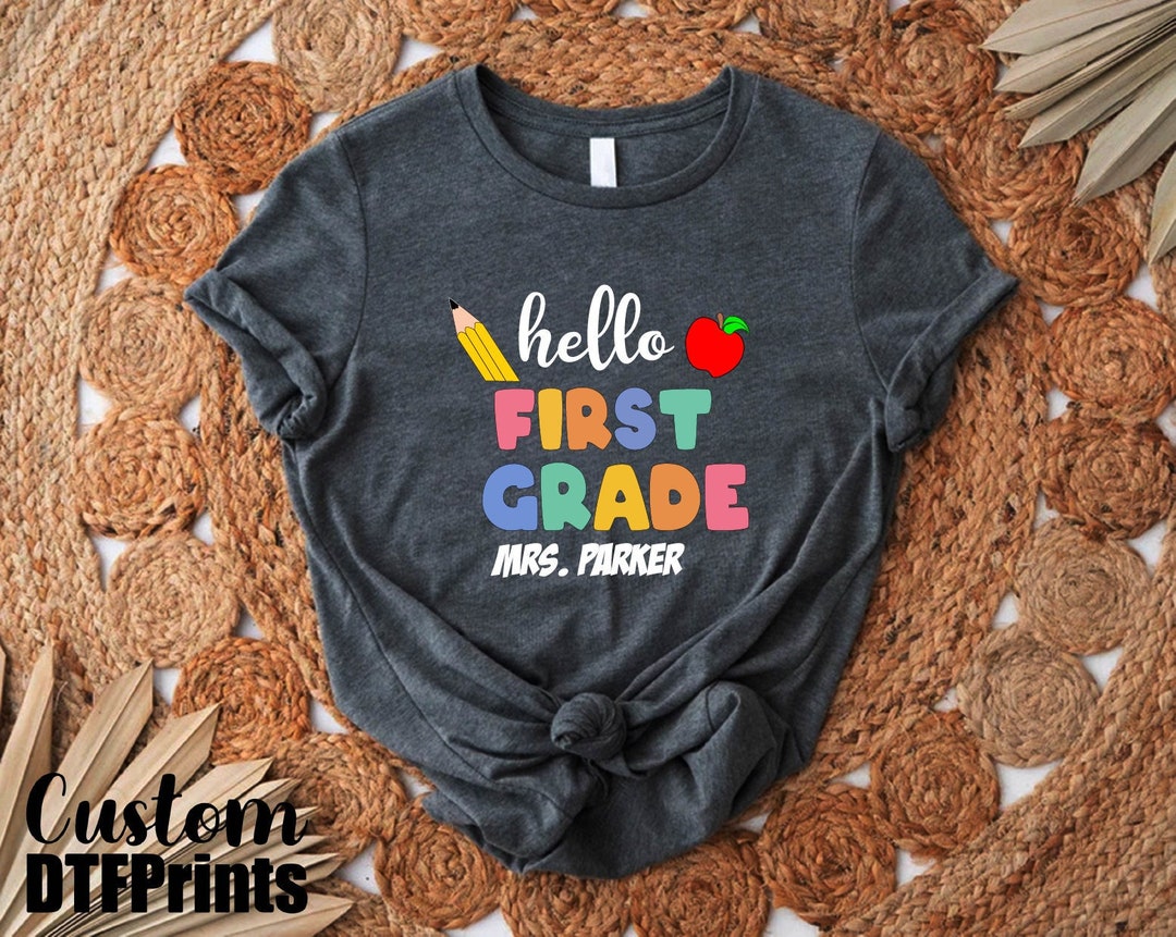 Custom First Grade Teacher Shirt,1st Grade Teacher Team Shirt ...