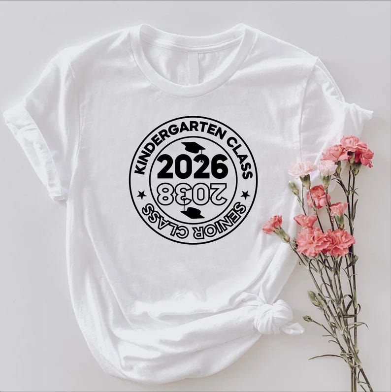 Kindergarten Grad Shirt, Class of 2026, Graduation Gift image 5