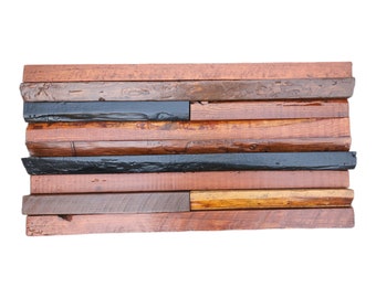 Wall Panels. Decorative Wooden Tiles. Reclaimed Wood Wall Decor. Handmade 3D Wood Tiles.