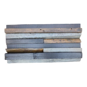 Wall Panels. Decorative Wooden Tiles. Reclaimed Wood Wall Decor. Handmade 3D Wood Tiles.