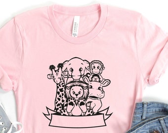 Zoo Animal Shirt: Toddler Safari Tee, Animal Lover Gift