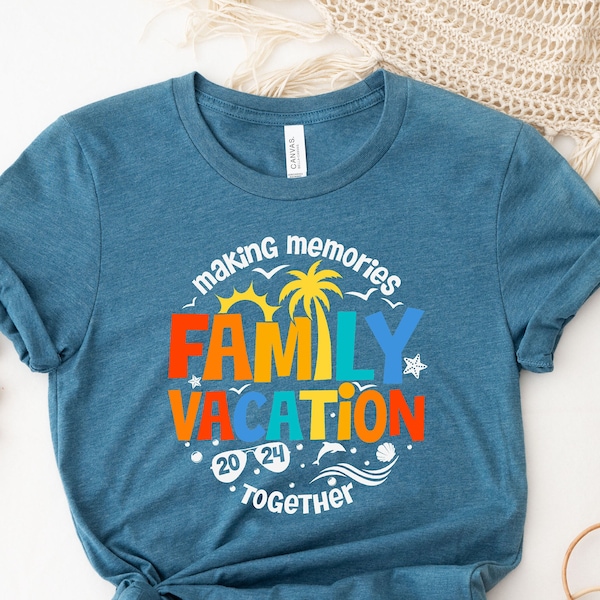 Family Vacation 2024 T-shirt, Making Memories together family tshirt, Family matching shirt, Family Beach trip shirt, Family Vacation shirts