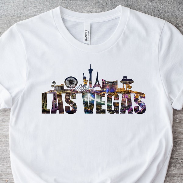 Las Vegas tshirt, Las Vegas Skyline tshirt, Las Vegas gift, Las Vegas strip tshirt, Las Vegas vacation shirt, Vegas trip tshirt,Nevada shirt