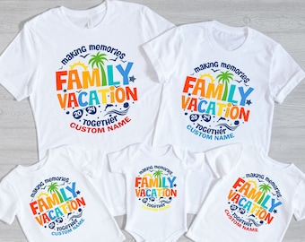 Family Vacation 2024 T-shirt, Making Memories together family tshirt, Family matching shirt, Family Beach trip shirt, Family Vacation shirts