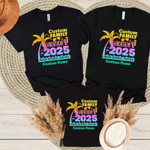 Custom Family Vacation 2025 T-Shirt: Matching Beach Trip