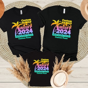 Family Vacation 2024 T-Shirt, Customize Family Vacation shirt, Family Matching shirt, Vacation 2024 shirt, Funny Beach shirt, Memorial shirt