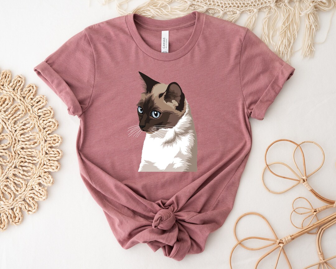 Siamese Cat Shirt, Cat Lover Gift, Cat Dad Shirt, Cat Lady Shirt