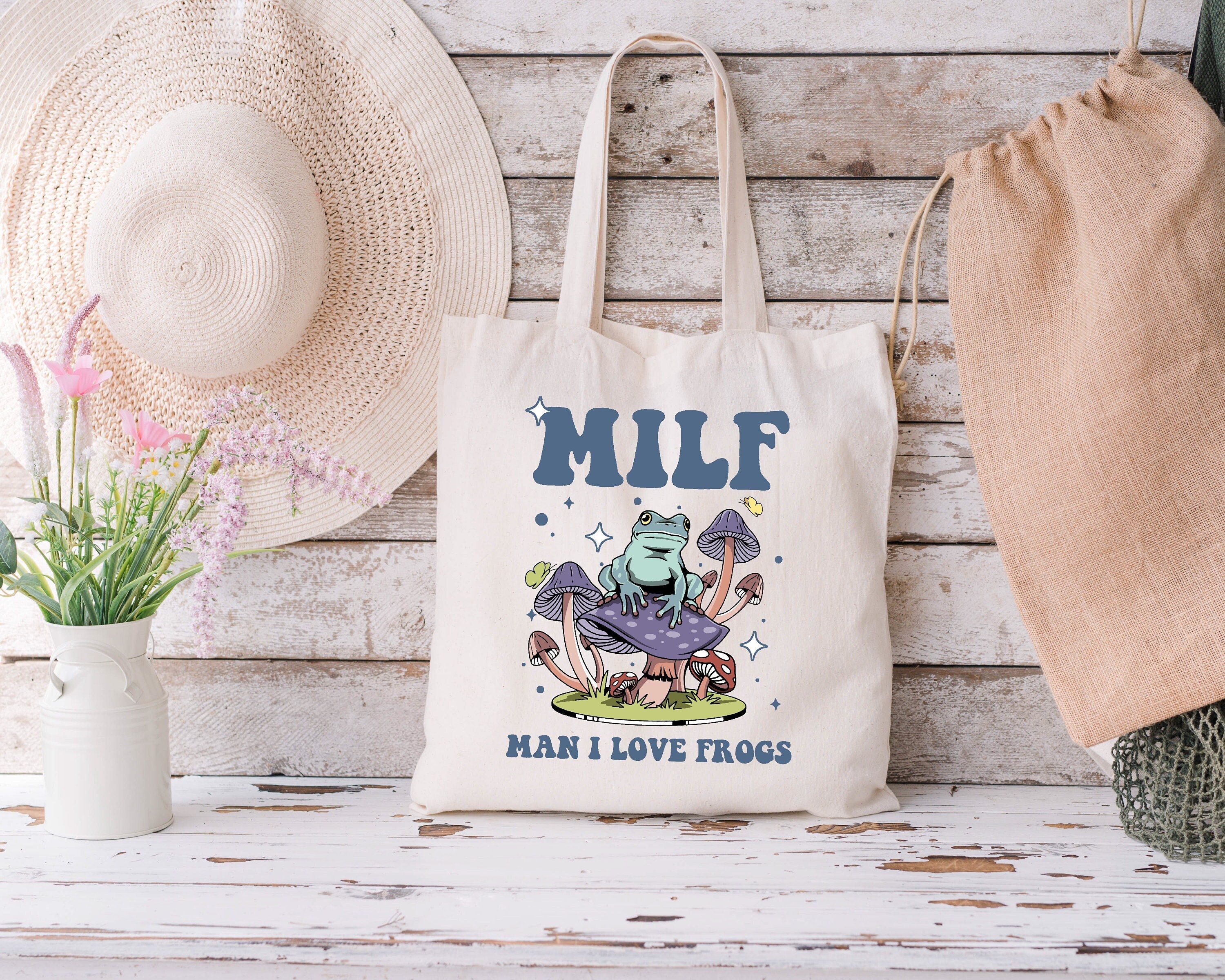 THEYGE Mushroom Tote Bag Aesthetic Vintage Tote Bag for Women Cute Funny  Tote Bag Cotton Mushroom Ca…See more THEYGE Mushroom Tote Bag Aesthetic