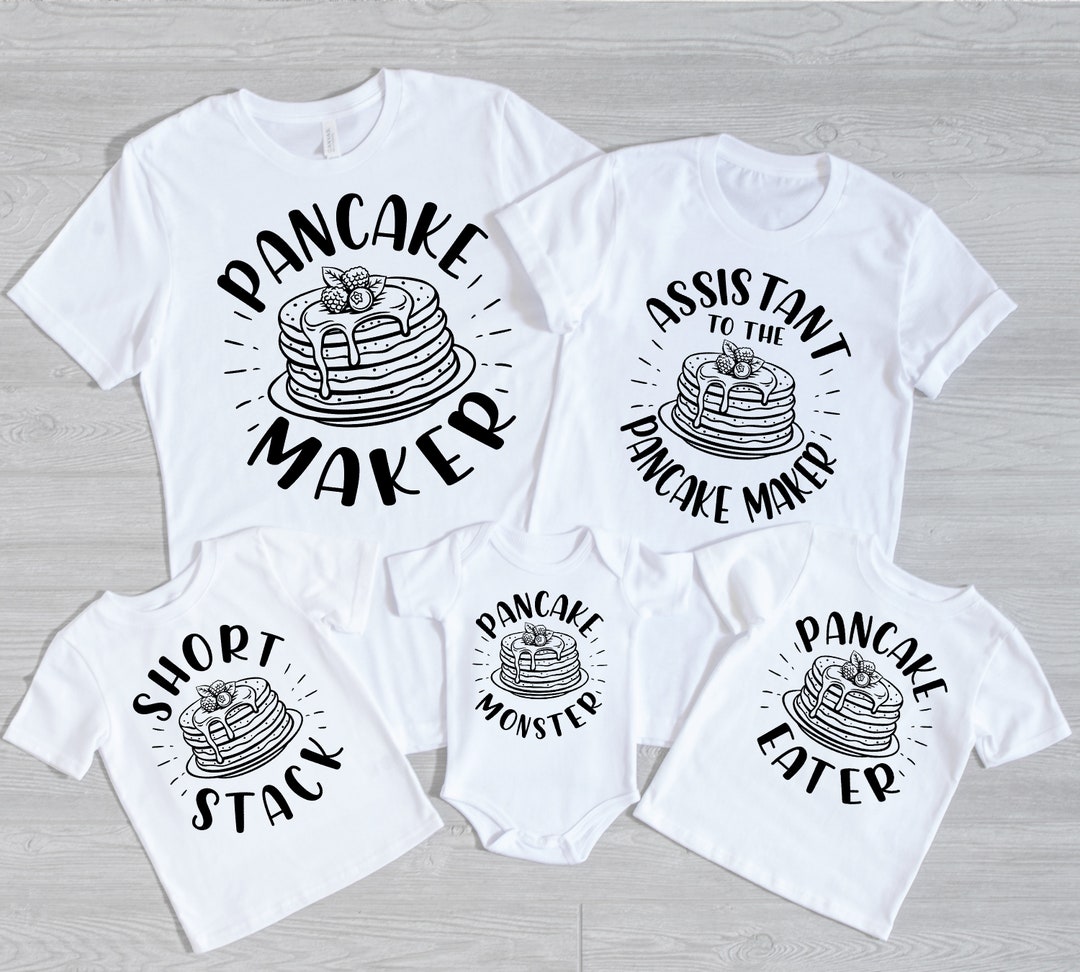 Pancakes Shirt, Pancake Maker Shirt, Matching Shirt, Dad and Baby