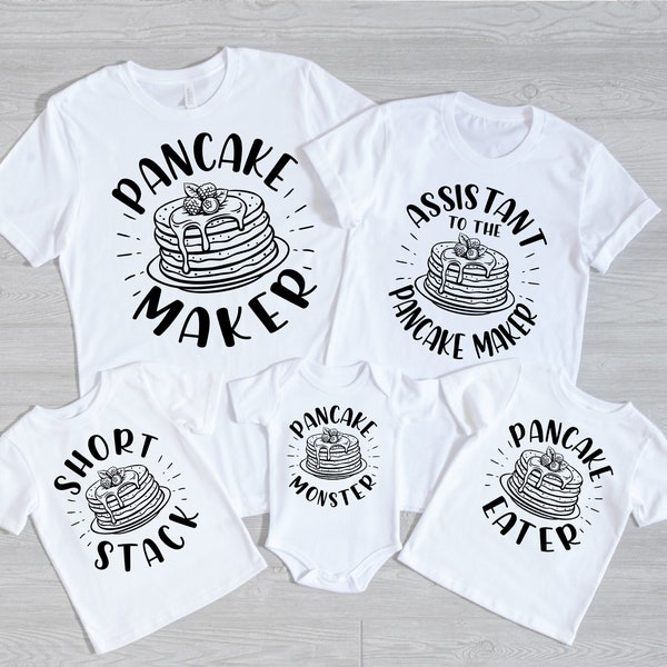 Pancakes Shirt, Pancake Maker Shirt, Matching Shirt, Dad and Baby matching Shirts, Fathers Day Tee, Funny Matching Tee, Dad Son Matching tee