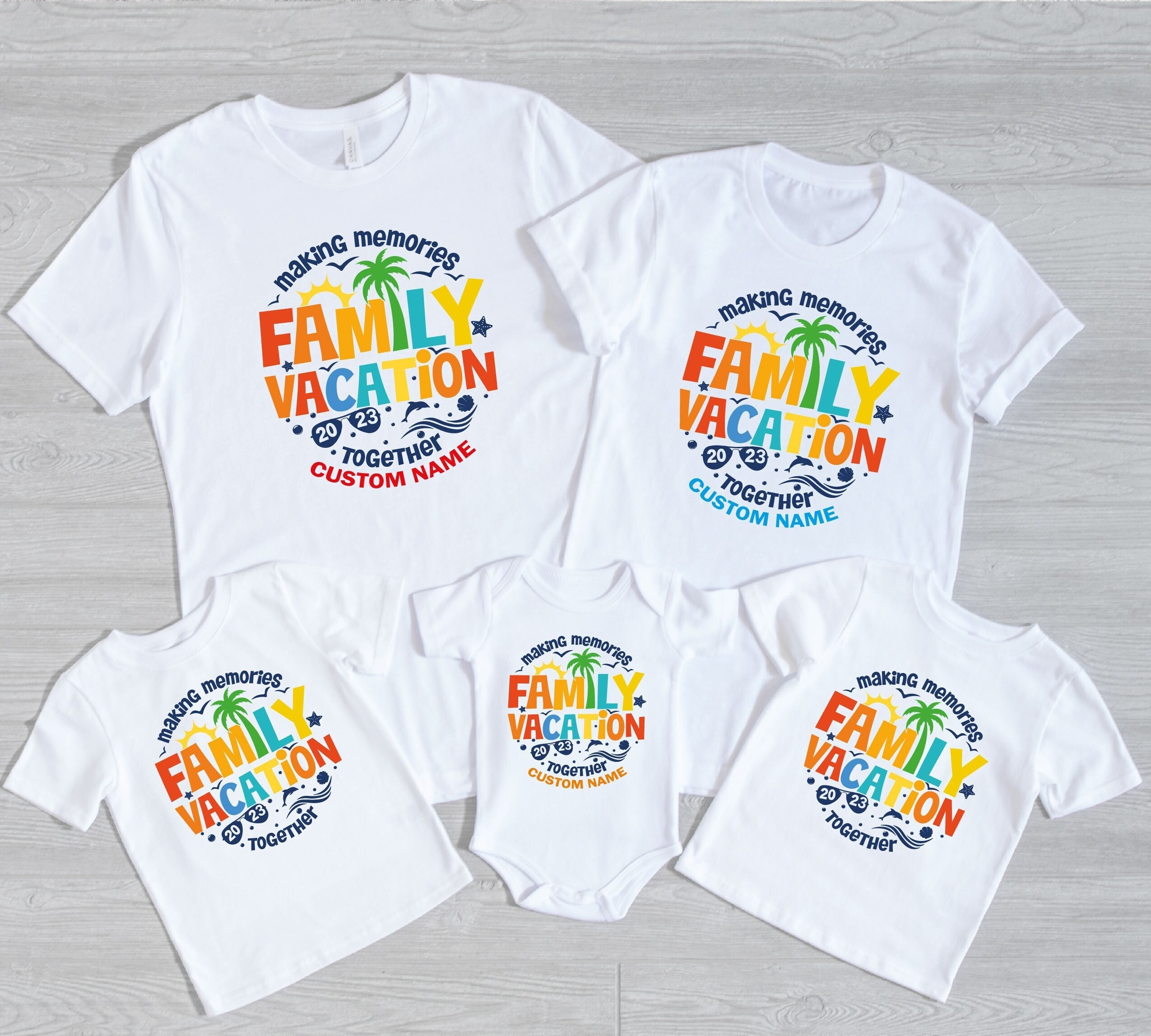 Family Vacation 2023 T-shirt, Making Memories Together Family