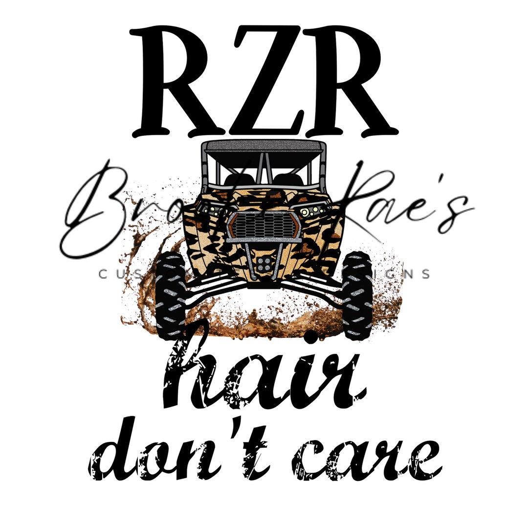 RZR Hair Don't Care, SXS, Leopard RZR, Svg, Png, Instant Download
