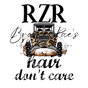 RZR Hair Don&#39;t Care, SXS, Leopard RZR, svg, png, Instant Download, Digital Download