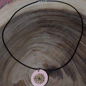 Handmade Wooden Flower Necklaces