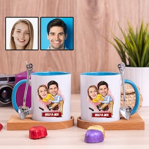2nd Anniversary Mug Gift for Him, Two Years Anniversary Gift for Her, Second Anniversary Gift for Wife, Cotton Anniversary for Husband
