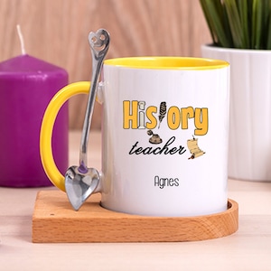 Personalized History Teacher Gift Women, Future History Teacher Coffee Mug, New History Appreciation Gift, History Teacher Christmas Gift