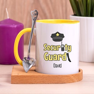 Personalized Security Guard Gift, Custom Security Guard Coffee Mug,  Security Guard Retirement Gift for Men / Women, Security Christmas Gift