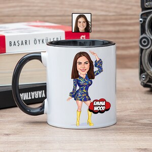 Dancer Coffee Mug with Cartoon from Photo, Funny Dancing Gifts for Women, Dance Lover Gift, Dance Teacher, Dance Instructor, Dancer Tea Cup