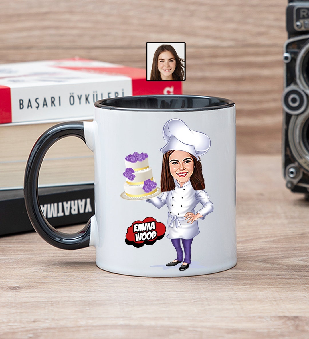 Pastry Chef Cartoon Mug Funny Pastry Chef Gifts for Women Etsy