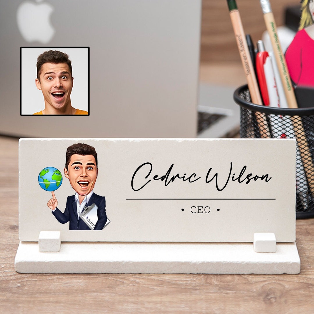 Funny Desk Name Plate for Men Custom Desk Sign for Office Etsy