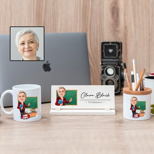 3 IN 1 - Funny Female Professor Gift Set for Women, Professor appreciation Gift, Future Professor, New Professor Gift, Professor Office Gift