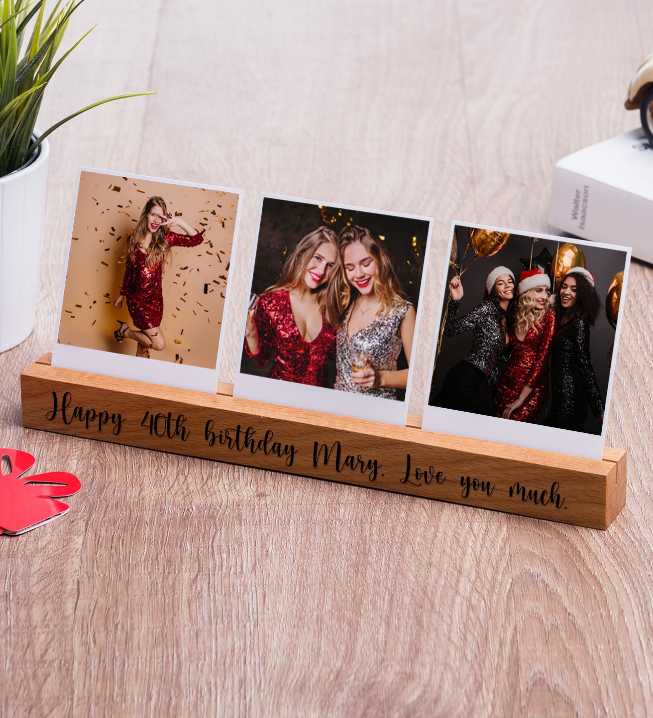 40th Birthday Bookmark Gift - Stainless Steel Anniversary Present For Women & Men Turning 40