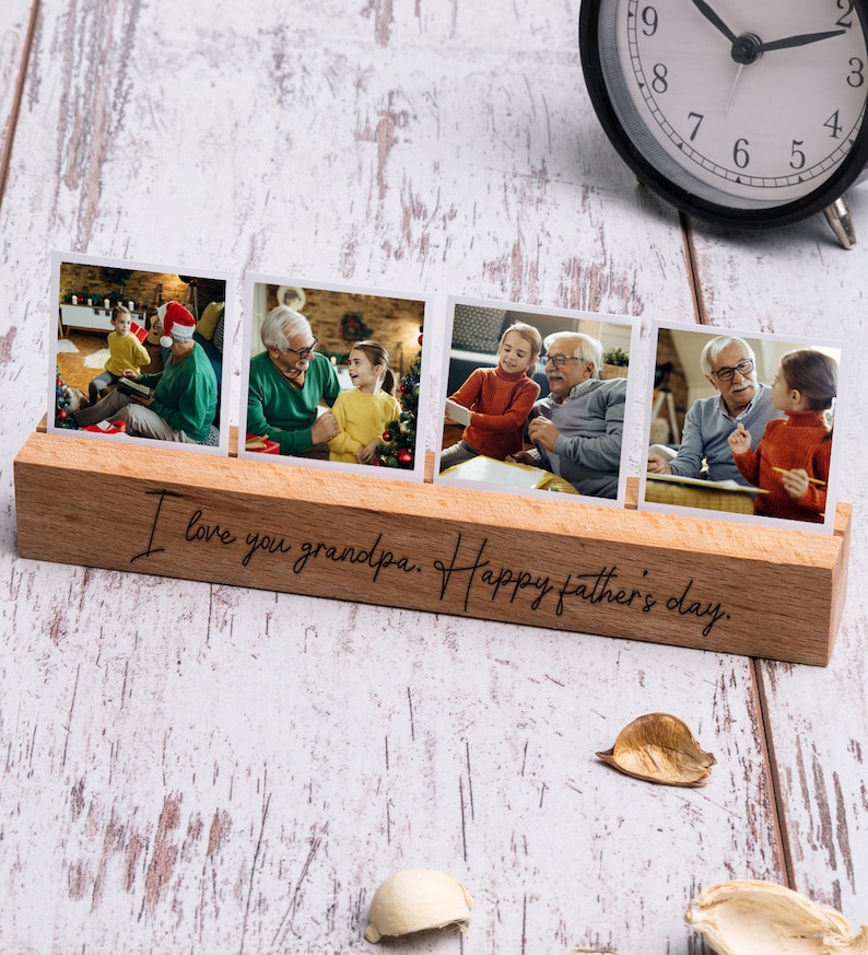 Custom Grandpa Gift from Grandkids, Grandpa Memorial Gift for Fathers Day, Personalized Great Grandfather Gift from Grandson / Granddaughter image 1