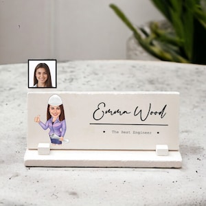 Engineer Name plate for Desk,Engineer Gift Idea, Engineer Desk Plaque, Engineer Desk Sign, Engineer Office, Female Engineer gift for Women