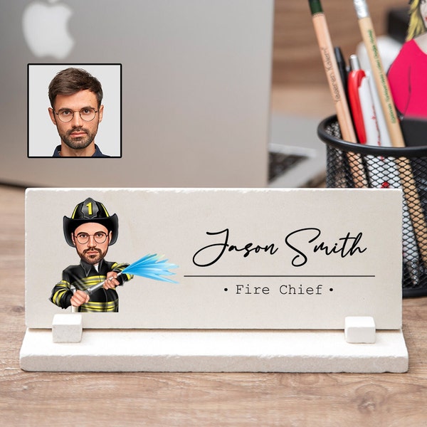 Firefighter Name Plate Etsy