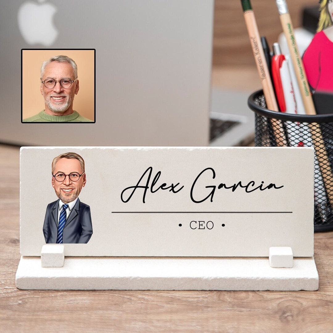 Funny Desk Name Plate for Men Custom Desk Sign for Office Etsy