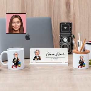 3 IN 1 - Vrouwelijke rechter cadeauset, grappig rechter cadeau voor vrouwen, nieuwe rechter cadeau voor haar, rechtenstudie graduatiegift, rechtenstudent cadeau-ideeën