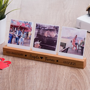 Custom 40th Anniversary Gift for Parents,Fortieth Year Photo Wedding Anniversary Gift for Wife / Husband, Ruby Anniversary Gift Ideas