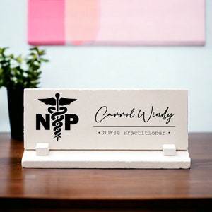 Nurse Practitioner Desk Name Sign, Nurse Practitioner Desk Name Plate, Pediatric Nurse Practitioner Gift for Women, Custom Np Gift Ideas