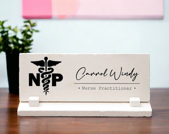 Nurse Practitioner Desk Name Sign, Nurse Practitioner Desk Name Plate, Pediatric Nurse Practitioner Gift for Women, Custom Np Gift Ideas