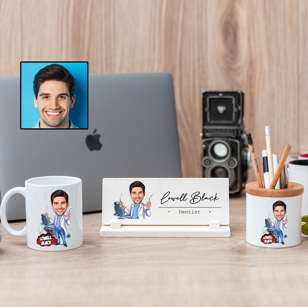 3 IN 1 Male Dentist Gift Set for Men, Dental Office Gift, New Dentist